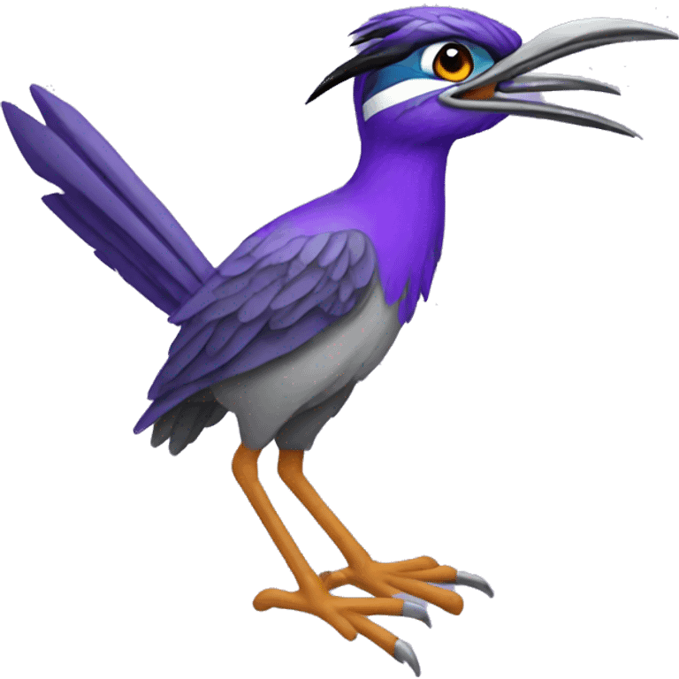 Roadrunner purple emoji