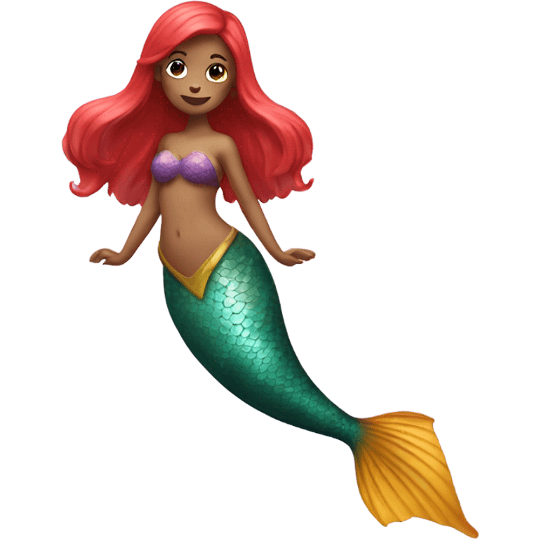 mermaid with a heart shaped fin emoji