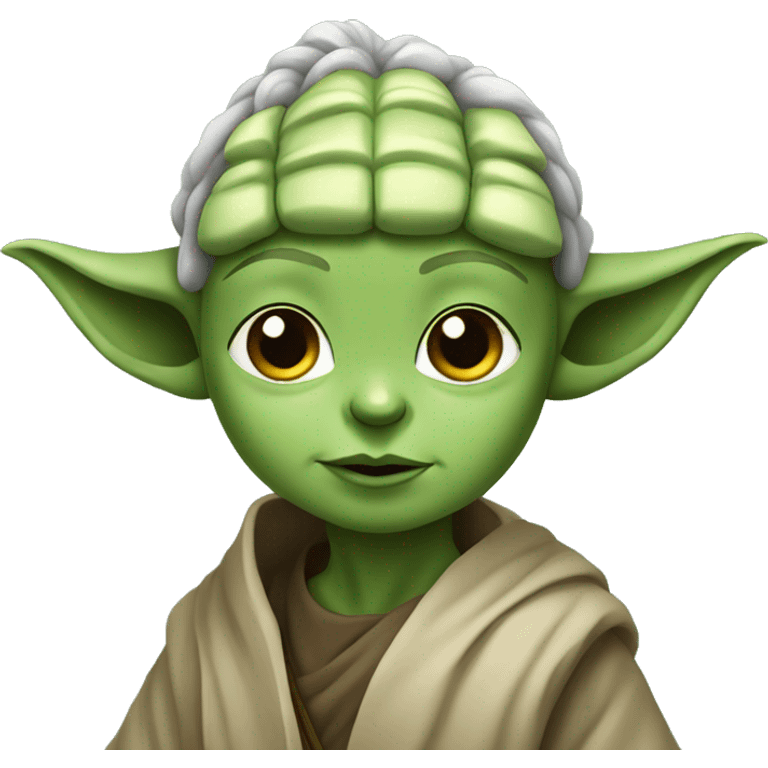 Yoda avec fille emoji