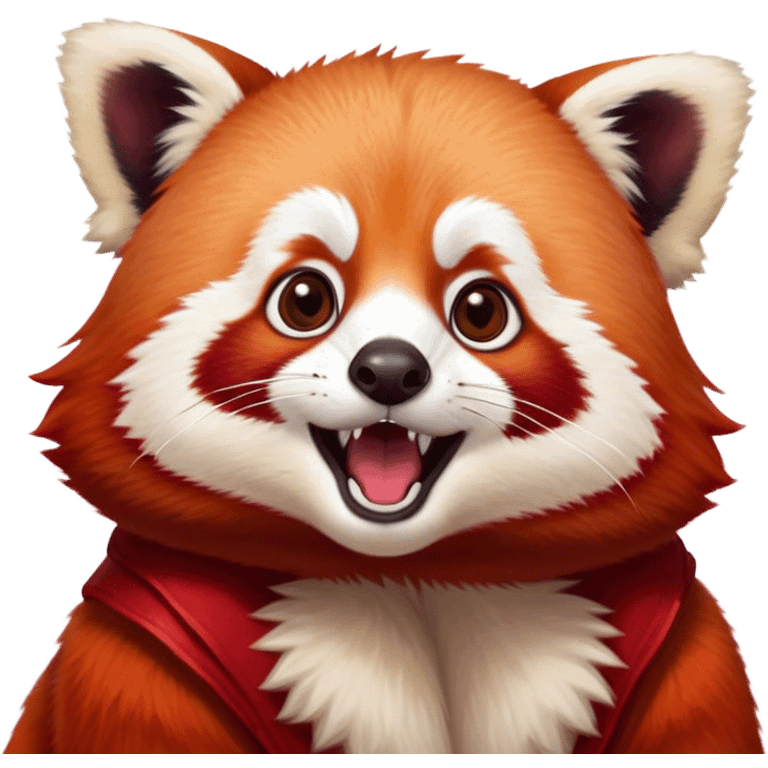 Redpanda that is excited emoji