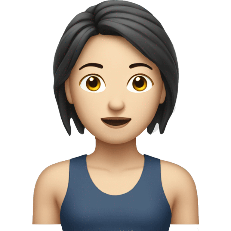 athletic Chinese lady emoji