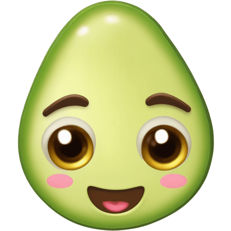 girly avocado emoji