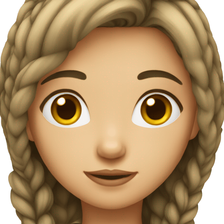 Girl with hair emoji