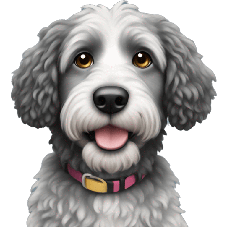 Black Aussie doodle emoji