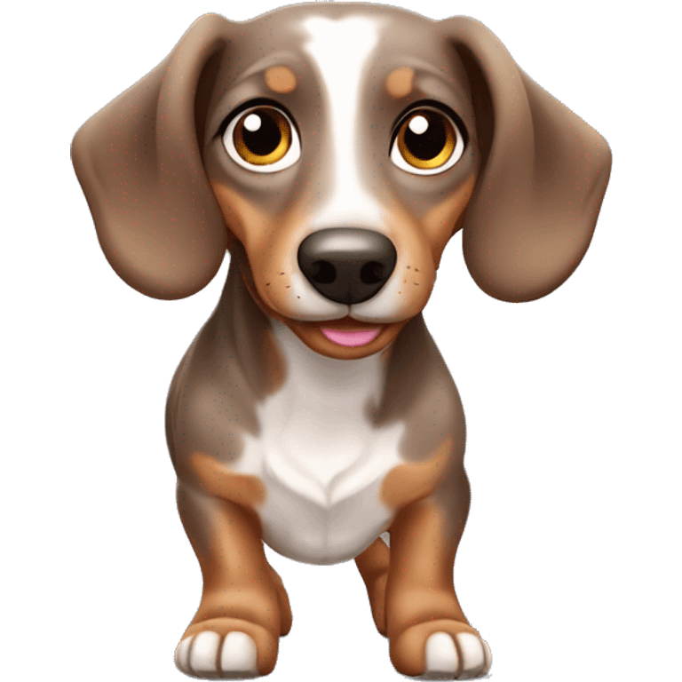 Merle little dachshund  emoji