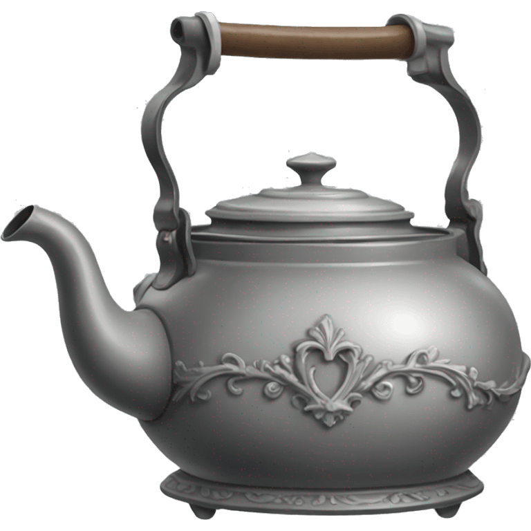 Gray rococo kettle emoji