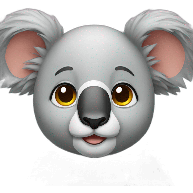 Chat sur koala emoji