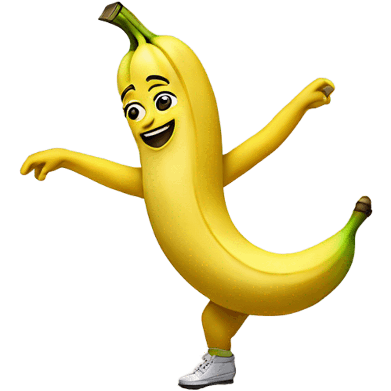 Non-binary dancing banana emoji