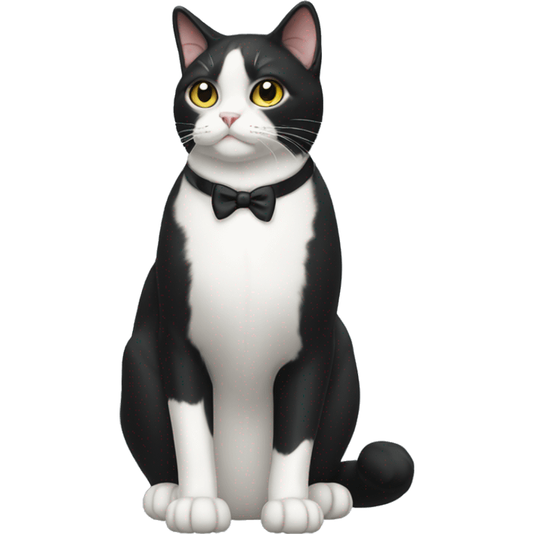 Tuxedo Cat Breed Full Body emoji