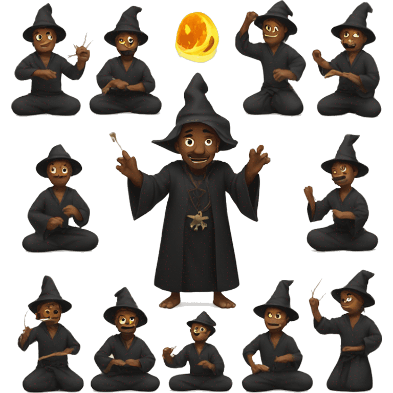 Man doing witchcraft  emoji