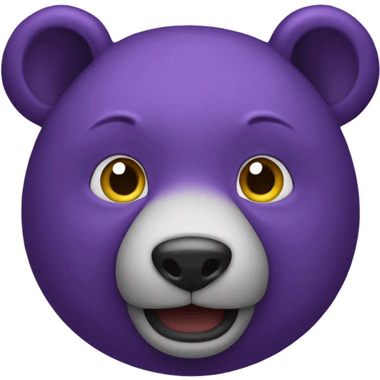 purple bear  emoji