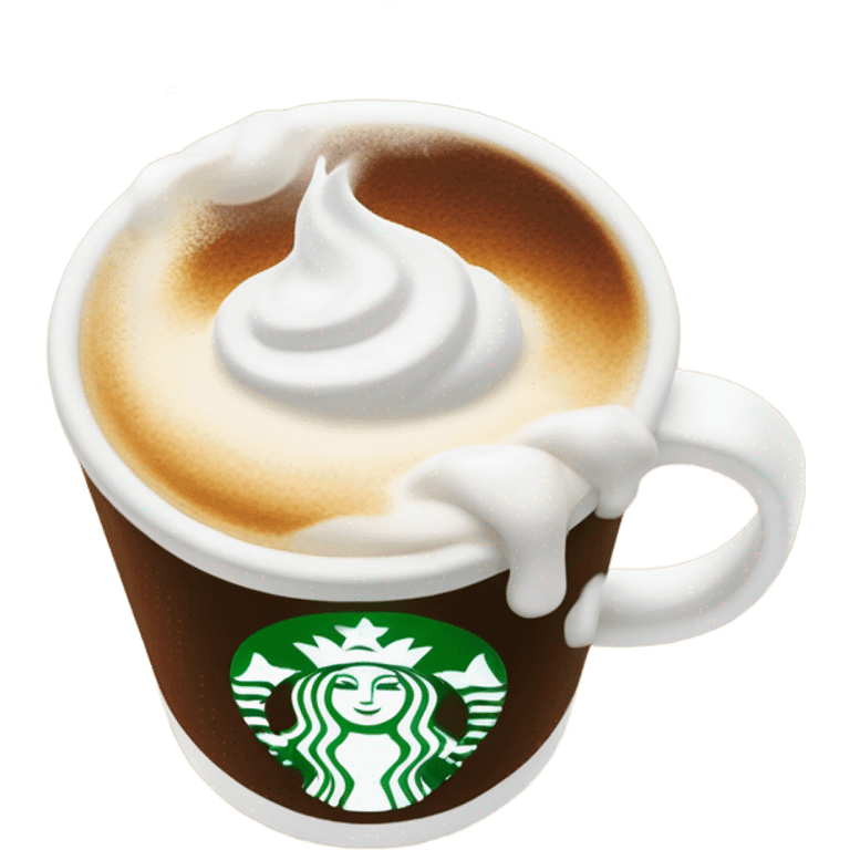 Starbucks coffee emoji