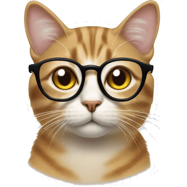 Cat in glasses emoji