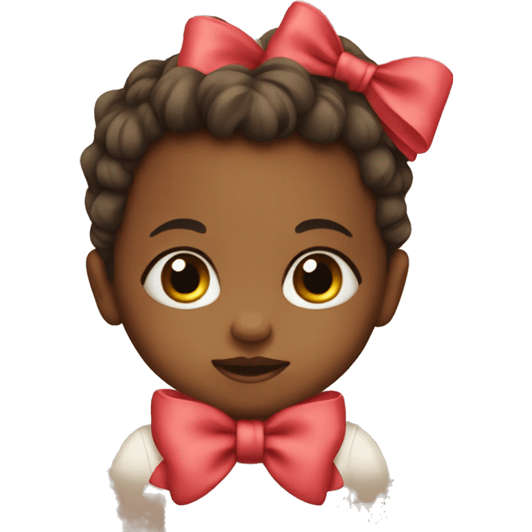 Baby with bow emoji