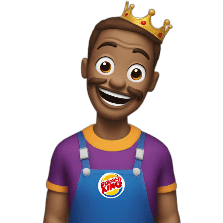 Grimace Shakes devant le Burger King emoji