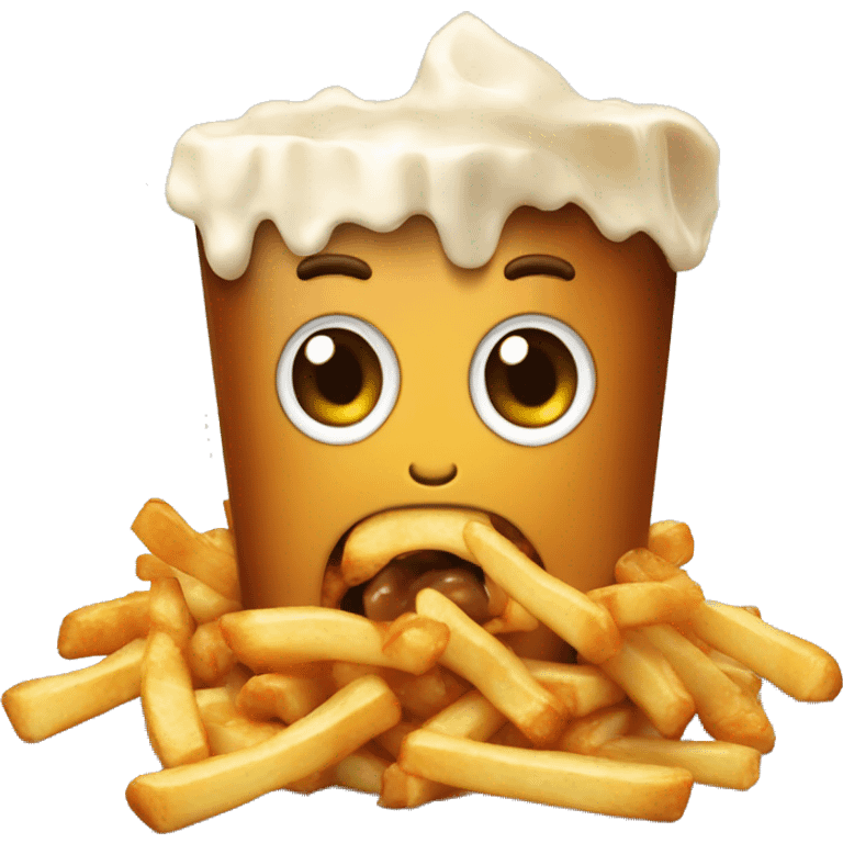 Poutine mange  emoji