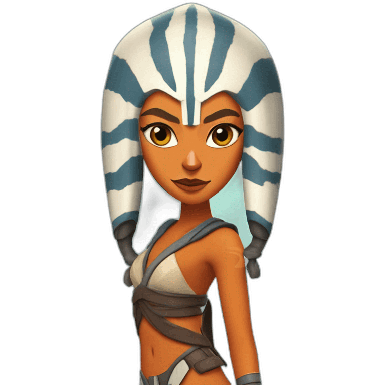 sexy-ahsoka-tano-(portrait,-front-facing)-bikini-(small-horns)-(clone-wars-season-7)-in-the-style-of-van-gogh emoji