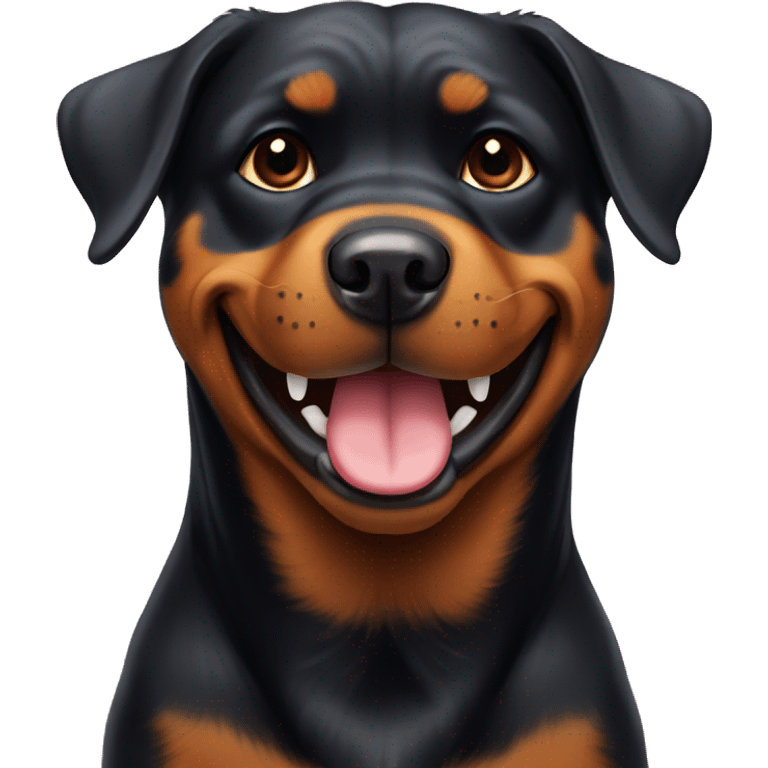 Happy Rottweiler  emoji