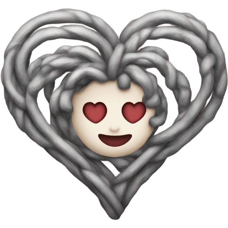 A heart-shaped tat emoji