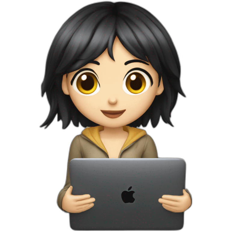 nico-robin-with-a-macbook emoji