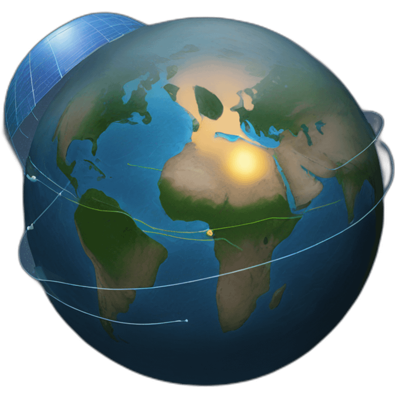 navigation satellite map software emoji