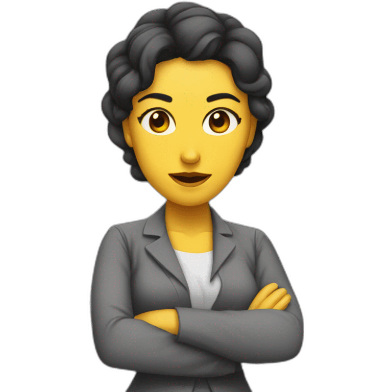 mujer en clase de lucha emoji