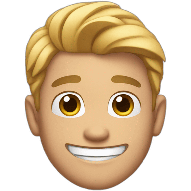 disney style persona male happy smiling emoji