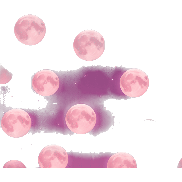 Pink moon emoji