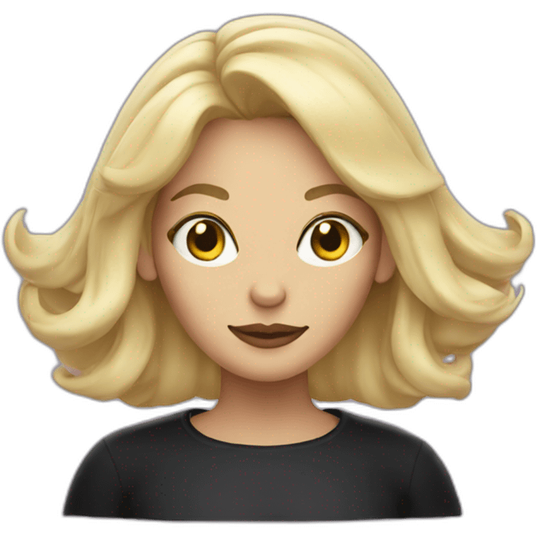 Witch with blonde hair emoji