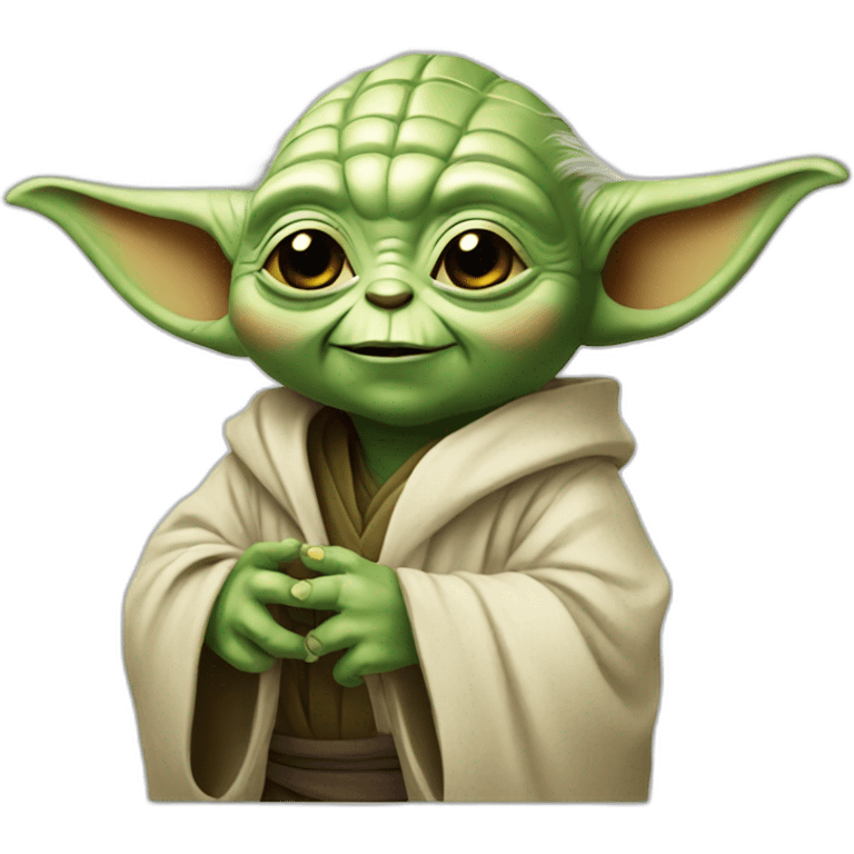 Happy Yoda emoji