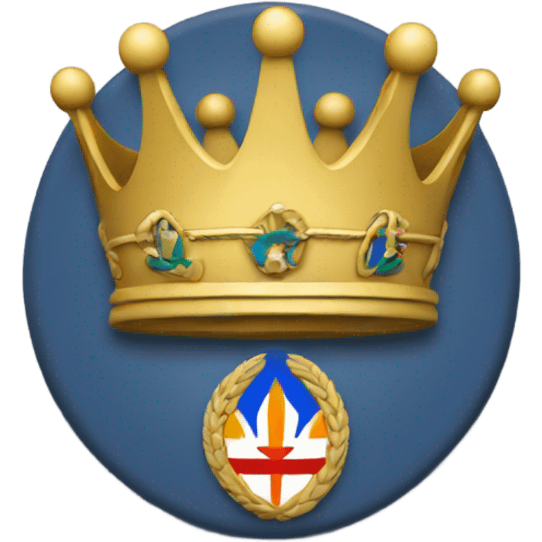 Guam seal with crown emoji