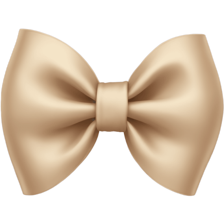 beige bow emoji