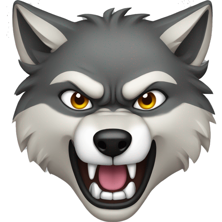 angry wolf emoji