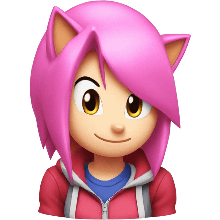 amy rose sonic the hedgehog emoji