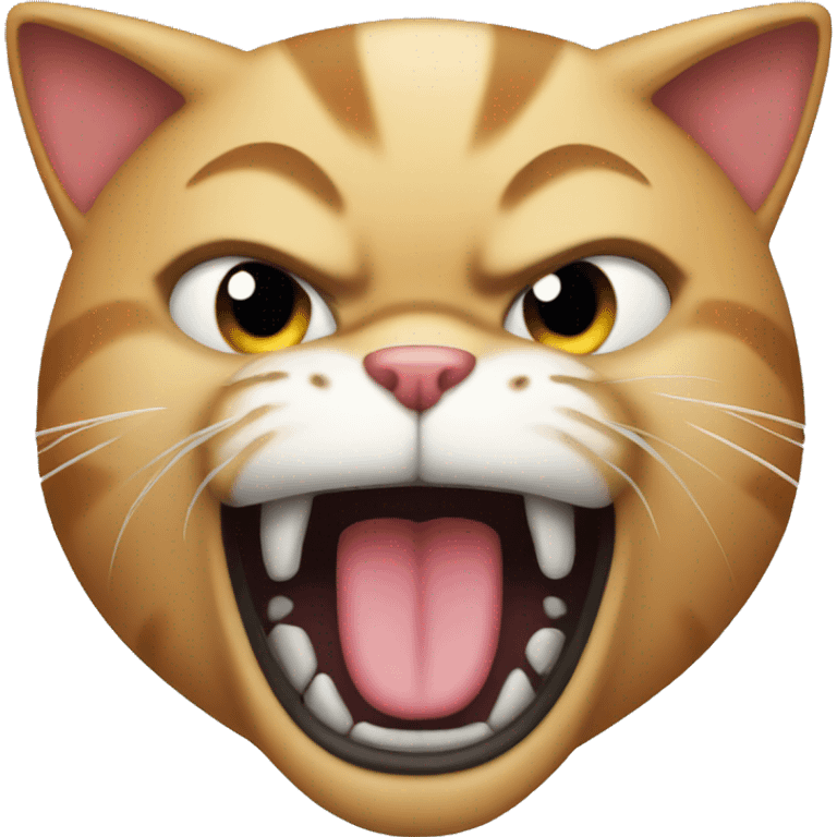 A cat getting mad emoji