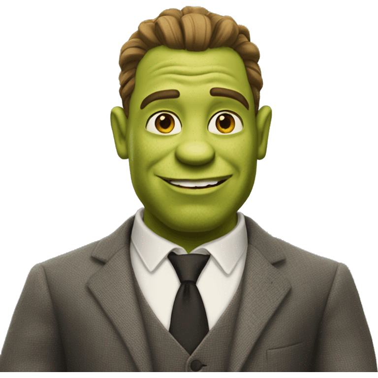 business man shrek emoji