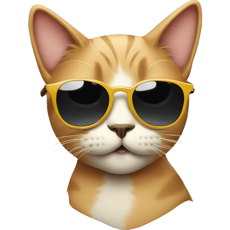 Cat with sunglasses emoji