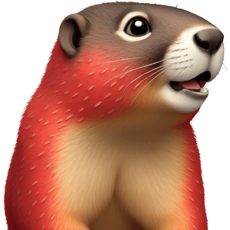 Strawberry marmot  emoji