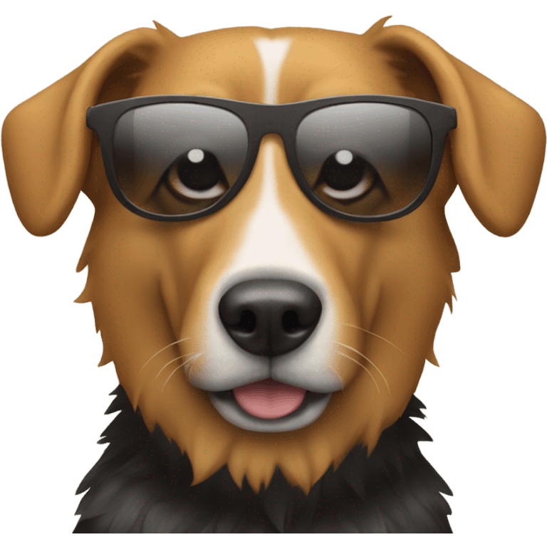 Dog with shades emoji