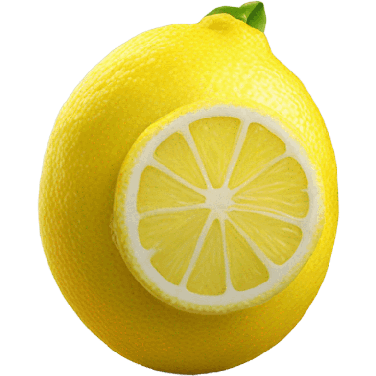 realistic 
lemon emoji