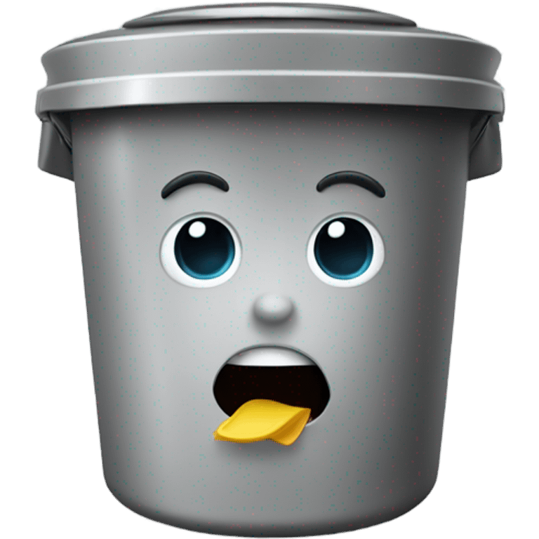 cute trash can emoji