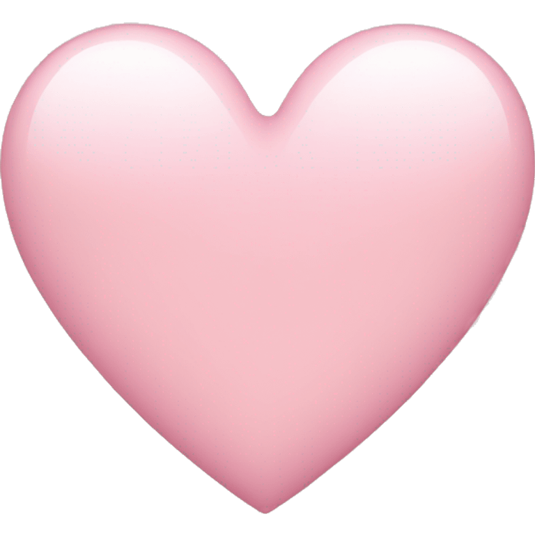 Light pink heart emoji