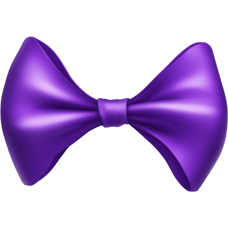 purple bow  emoji