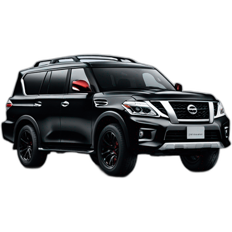 nissan patrol nismo 2018 in black color emoji