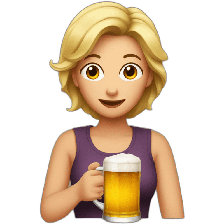 mom drink beer emoji