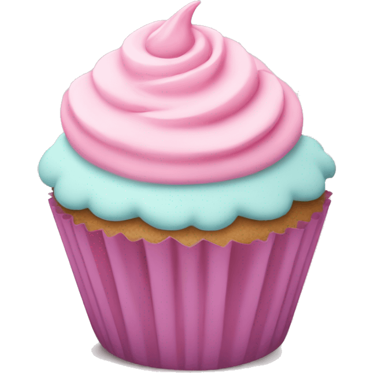 pastel pink cupcake emoji