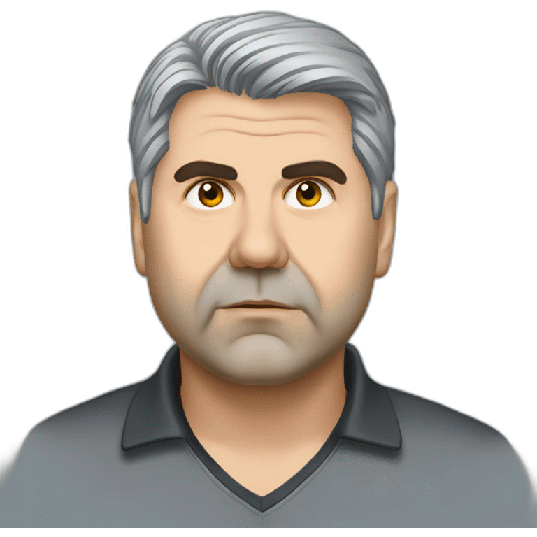 ange postecoglou with grey hair emoji