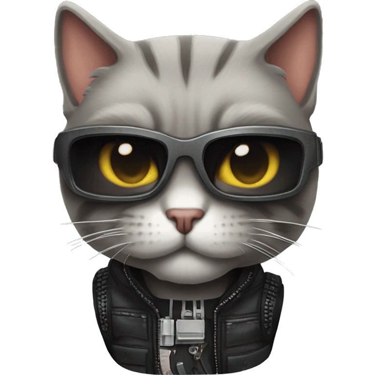 Schwarzenegger terminator cat emoji