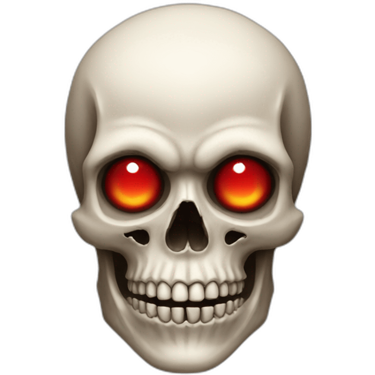 skull with red eyes emoji