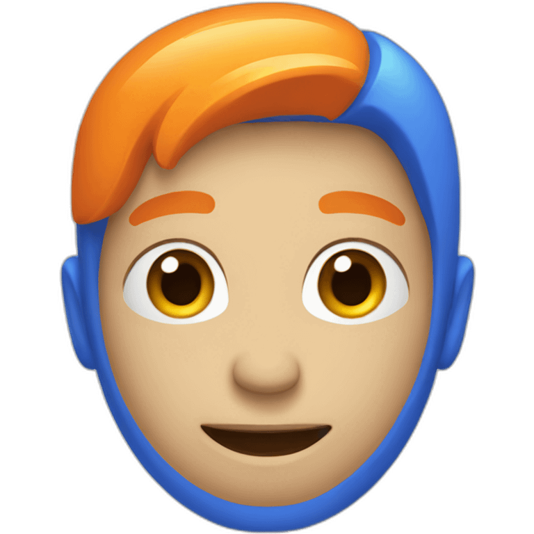 Blue Orange Digital emoji